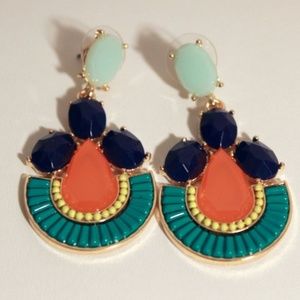 Colorful Tribal Chandelier Earrings